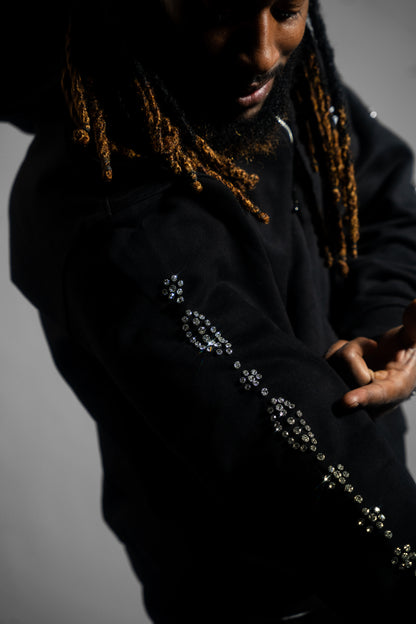 Showtyme Crystal Zip Up Hoodie