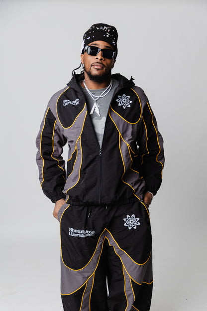 Showtyme Worldwide Windbreaker Set – Yellow