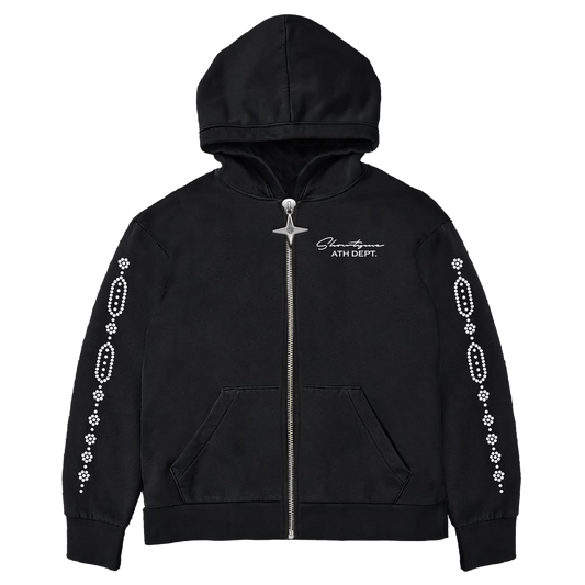 Showtyme Crystal Zip Up Hoodie